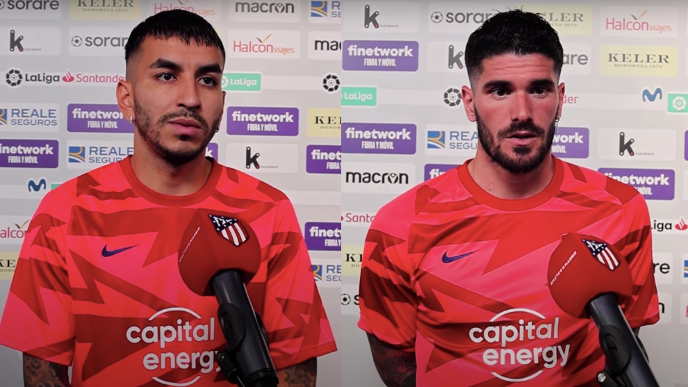 Correa y De Paul hablaron tras el partido ante la Real Sociedad ...